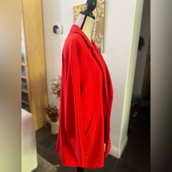 Liz Claiborne - bright cherry red classy coat - Picture 5 of 11